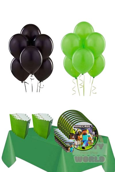 party world Minecratf Steve Mini Party Set – 8 People