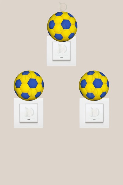 KT Decor Set de autocolante cu 3 prize pentru fanii Top Balls