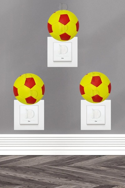 KT Decor Set de autocolante cu 3 prize pentru fanii Top Balls