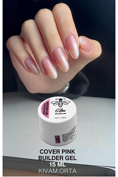 QBEE PROFESSIONAL 15ml Protez Tırnak Jeli Builder Gel Cover Pink TPO&HEMA FREE