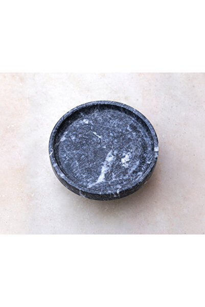 marbelix Gaudia Marble 22cm Cake & Pastry & Cookie Presentation - Pedestal Stand - Pedestal Presentation - Pedestal Tray