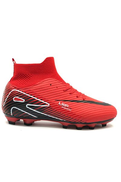 KOCAMANLAR Lion 507 Professional Sock Cleats Shoes Men's Football Boots Red