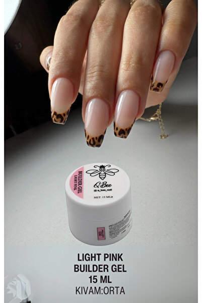 QBEE PROFESSIONAL 15ml Protez Tırnak Jeli Builder Gel Light Pink