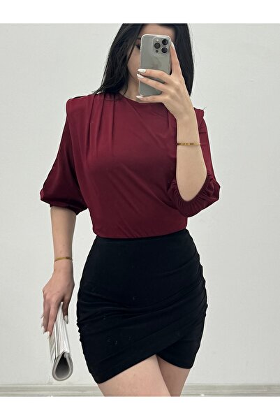 MissRunin بلوزة سندي مع بذلة داخلية ورباط على الكتف