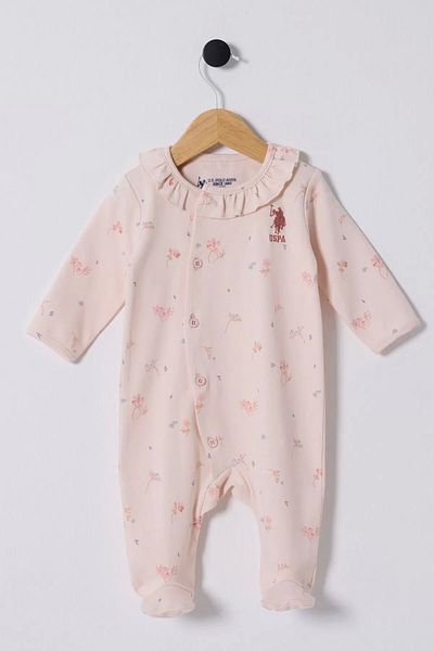 Marsilyan U.S. Polo Baby Jumpsuit Usb2355 Dusty Pink