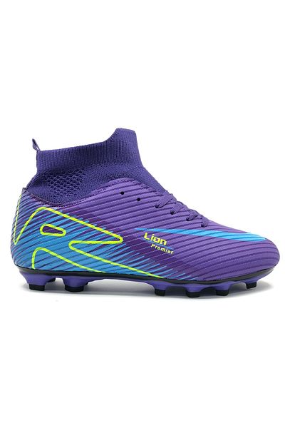 KOCAMANLAR Lion 507 Professional Sock Cleats Shoes Men's Football Boots Purple