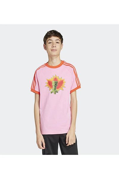 adidas Pink Children's T-Shirt - Gfx Pattern, Jz9931 Model