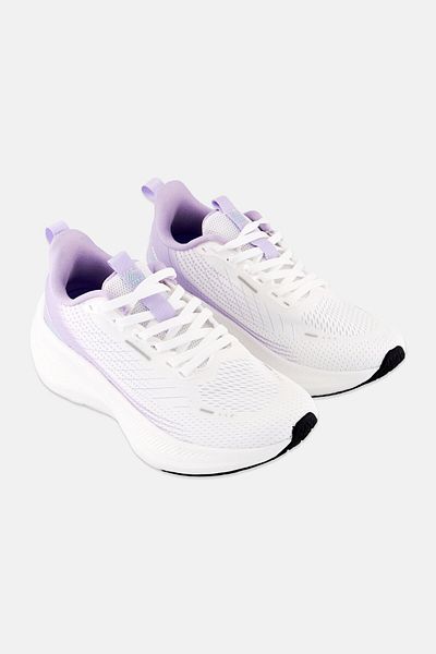 RBX Women Brand Logo Lace Up Training Shoes, White