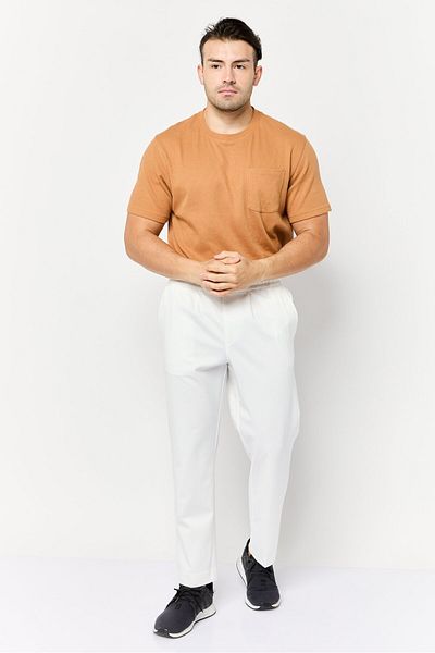 CELIO Men Regular Fit Plain Sweatpants, White
