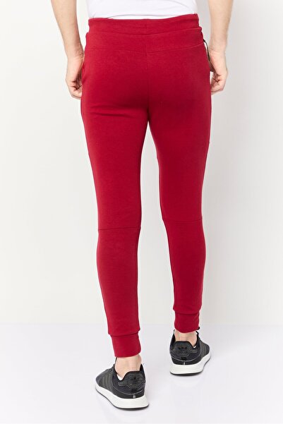 CELIO بنطال رياضي رجالي سادة بقصّة عادية، أحمر