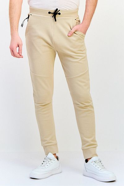 CELIO Men Regular Fit Solid Jogger Pants, Tan