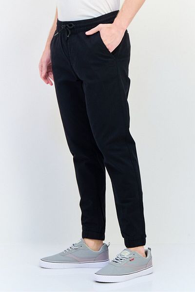 CELIO Men Regular Fit Solid Jogger Pants, Black