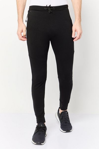 CELIO Men Regular Fit Solid Jogger Pants, Black
