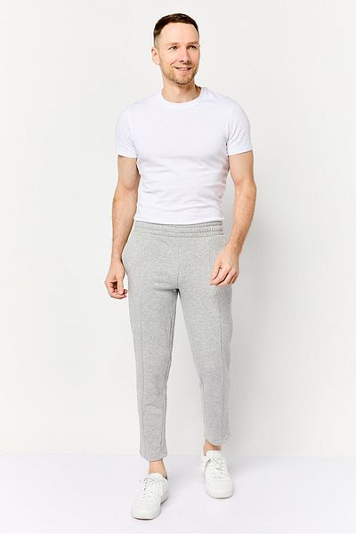 CELIO Men Regular Fit Solid Jogger Pants, Grey