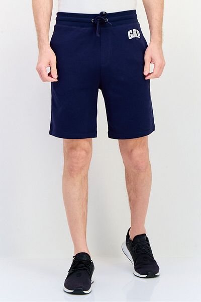 GAP Men Embroidered Logo Basic Short, Navy