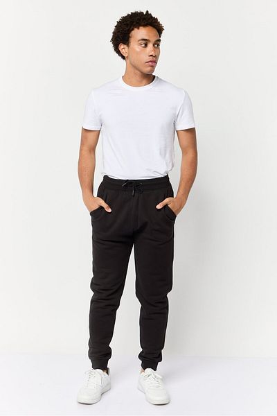 CELIO Men Regular Fit Solid Jogger Pants, Black
