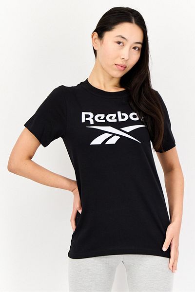 Reebok Women Sportswear Fit Short Sleeve Training T-shirts, Black