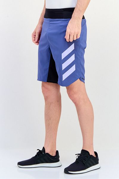 adidas Men Regular Fit 9 Inseam Terrex Agravic Trail Running Shorts, Steel Blue