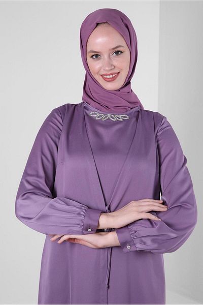 Alvina SATIN JUMPSUIT 43580 WITH FRONT TIE DETAIL