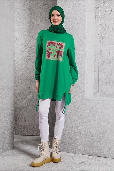 Alvina 45042 Model Printed Tracksuit Tunic