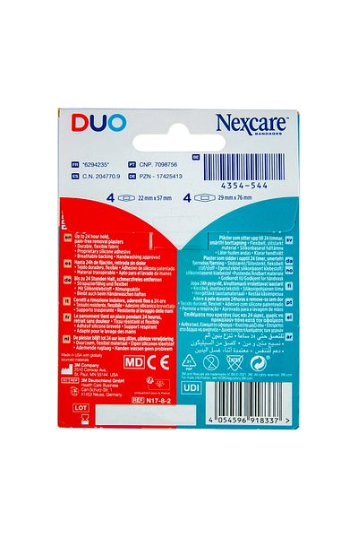 Nexcare 3M Duo Bandage Assorted 8 pcs