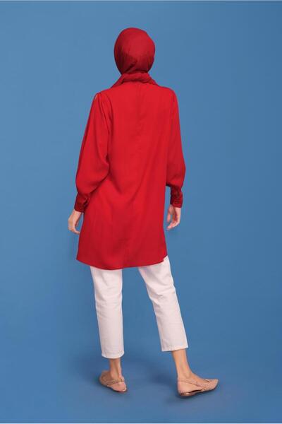 Alvina Stone Printed Tunic with Collar and Arms 41741