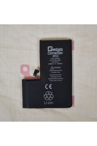 Gadgets Connection Replacement Battery for Apple iPhone 15 Pro Max in Black