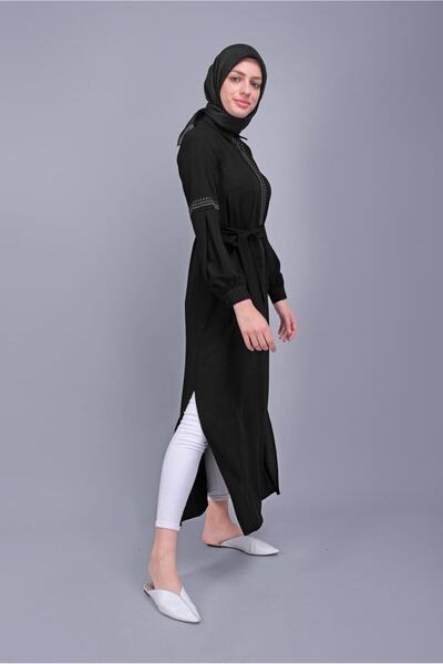 Alvina Belted Embroidered Tunic - Model 40739