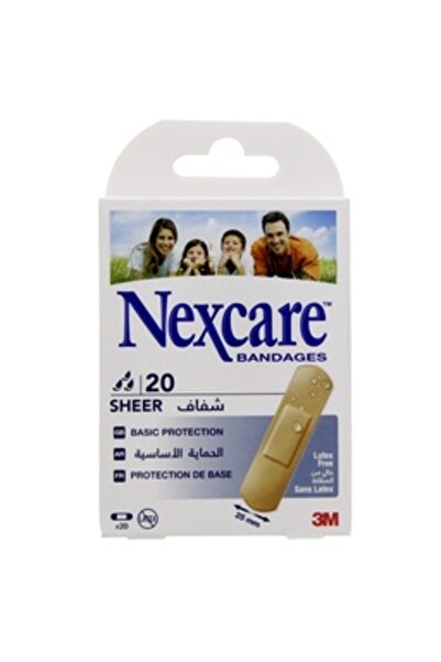 Nexcare Sheer Regular Bandage 20pcs – Breathable, Comfortable & Long-Lasting Protection
