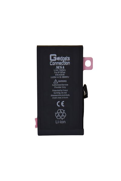 Gadgets Connection Replacement Battery for Apple iPhone 15 Plus in Black