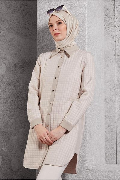 Alvina تونيك منقوش مبطن 45193