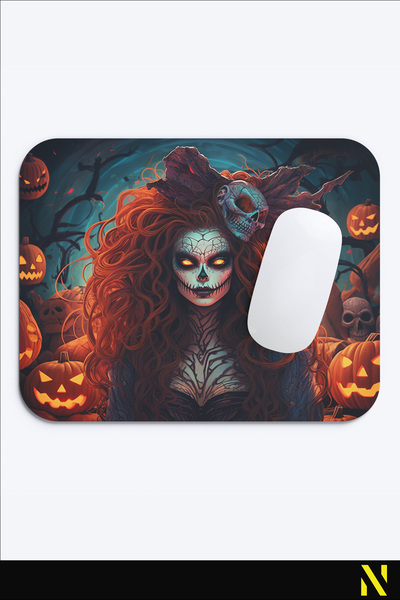 nilizma Mousepad ergonomic cu tematică de Halloween, cu bază anti-alunecare, ...