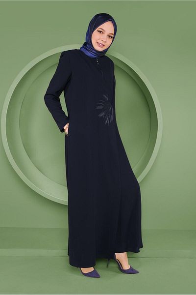 Alvina 10375 Μοντέλο Κέντημα Λεπτομερής Πέπλο με φερμουάρ