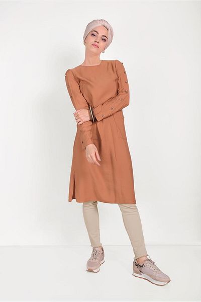 Alvina Tunic with Button Sleeves 40513