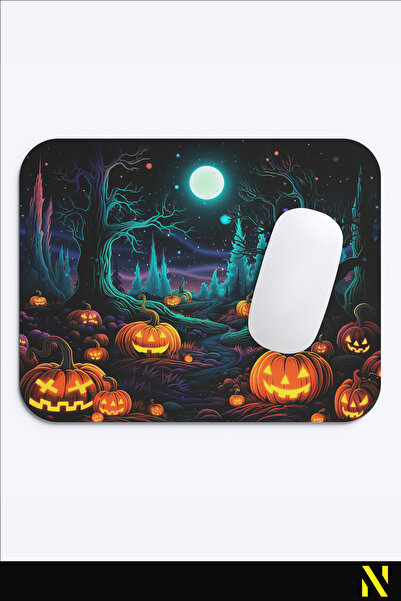 nilizma Mousepad ergonomic cu tematică de Halloween, cu bază anti-alunecare, ...