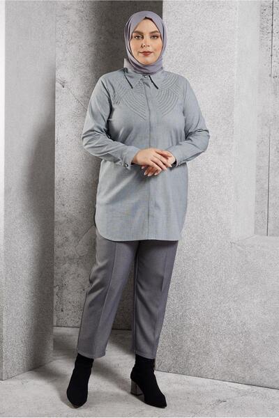 Alvina Plus Size Shirt Tunic - 20648