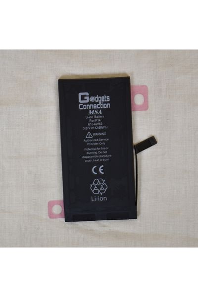 Gadgets Connection Replacement Battery for Apple iPhone 14 in Black
