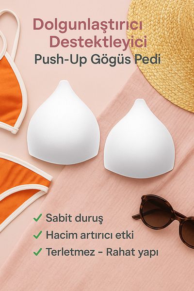 Paragon Swimsuit Bikini Evening Dress Dress Supportive Double Padding Triangle Push-Up Chest Pad
