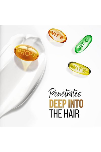 Pantene كريم بديل الزيت للشعر برو-في، يُترك على الشعر، لإصلاح الشعر التالف، عبوة اقتصادية 275 مل