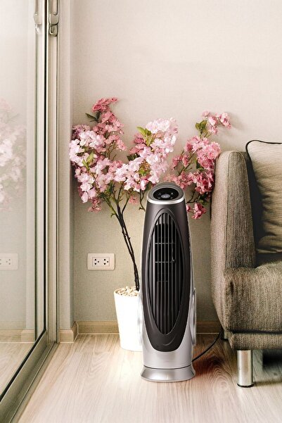 Kiwi Kfan-7690 Dijital Gösterge Panelli Yatay Salınım Fonksiyonlu Kule Tipi Turbo Vantilatör