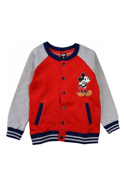 Mickey Mouse Bluza Trening Bomber, 80% Bumbac, Multicolor, 104 Cm,
