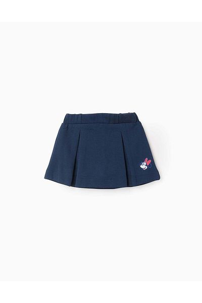 Ziddy Skort in Cotton Piqué for Baby Girls 'Minnie', Dark Blue