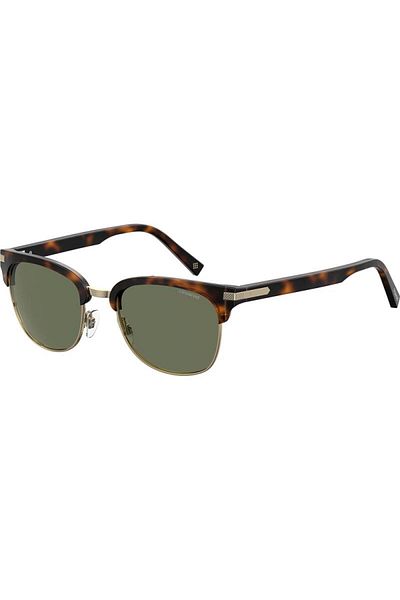 Polaroid Polarized Sunglasses Men Pld 2076/s 086/uc, Metal, Havana, 53 Mm