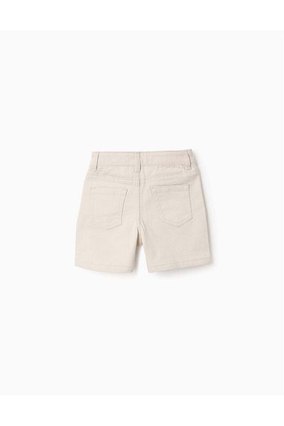 Ziddy Twill Shorts for Baby Boys, Beige