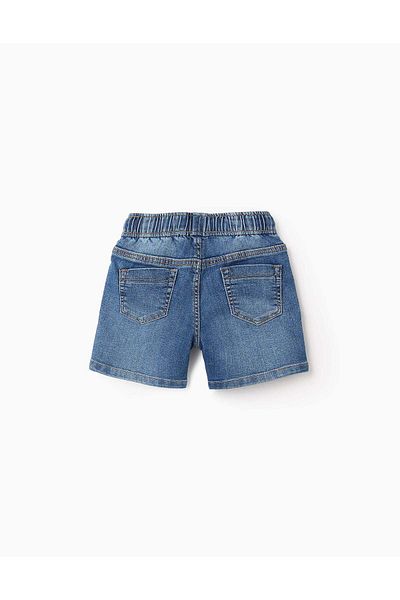 Ziddy Denim Shorts with Drawstring 'Comfort Denim' for Baby Boys, Blue