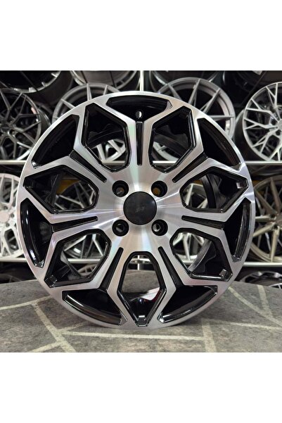 kormetal 15 inç 4x100 Clio Getz İ20 Siyah Elmas Kesim Jant Modeli (4 Adet)