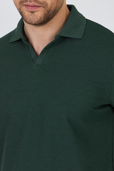 Frappoli Ανδρικό μπλουζάκι με λαιμόκοψη με βάφλα Comfort Fit - 100% βαμβάκι