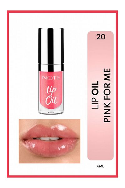 NOTE Lip Oil 20 Pink For Me – Moisturizing Lip Oil With Shine, Delicate Pink