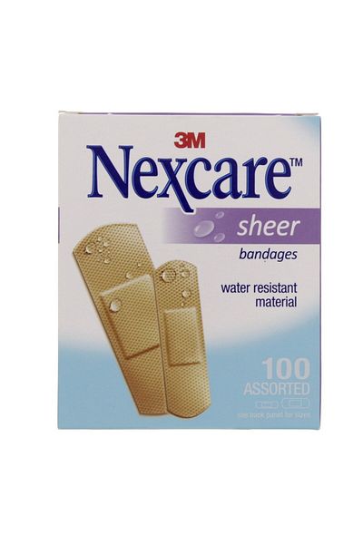 Nexcare Sheer Bandages 100pcs