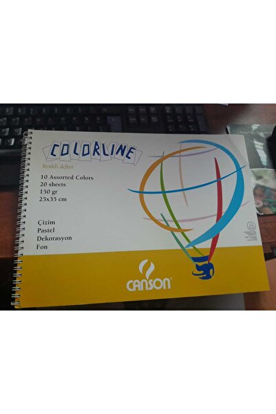Canson COLORLINE RESIM DEFTERI RENKLI 25x35 20YP.